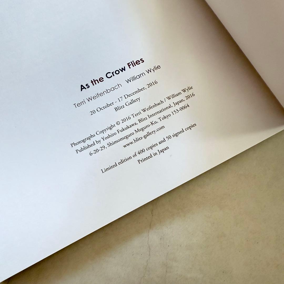 洋書 As the Crow Flies - Terri Weifenbach