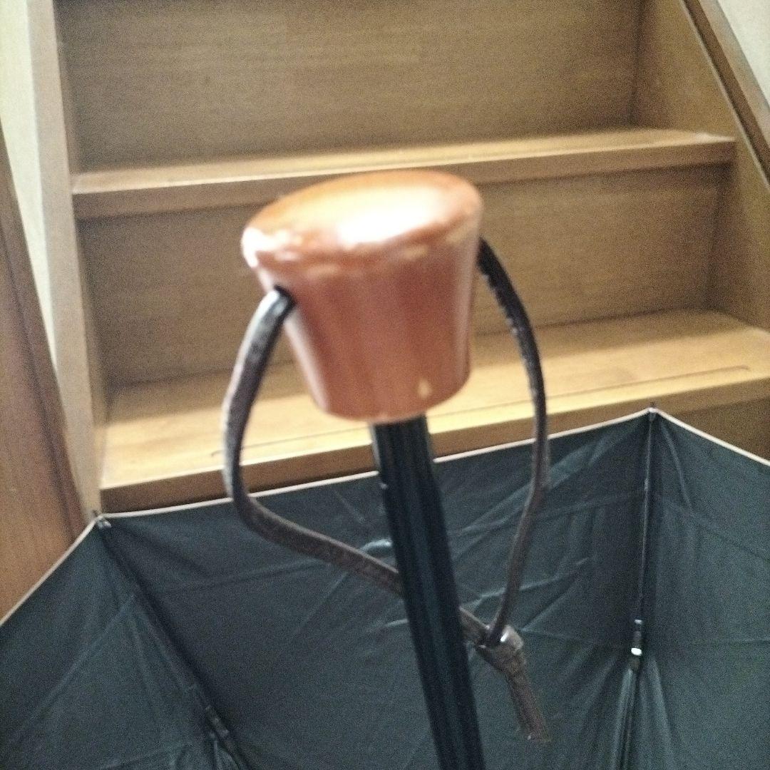 サンバリア100 三段折　完全遮光　黒×ベージュピンク　収納袋つき　男女兼用