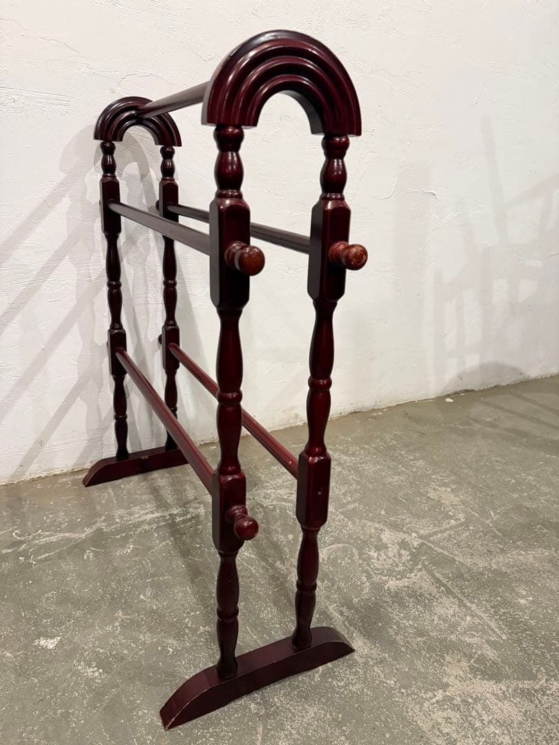 年末年始saleビンテージ　ペイント　木製タオルハンガー　アンティーク