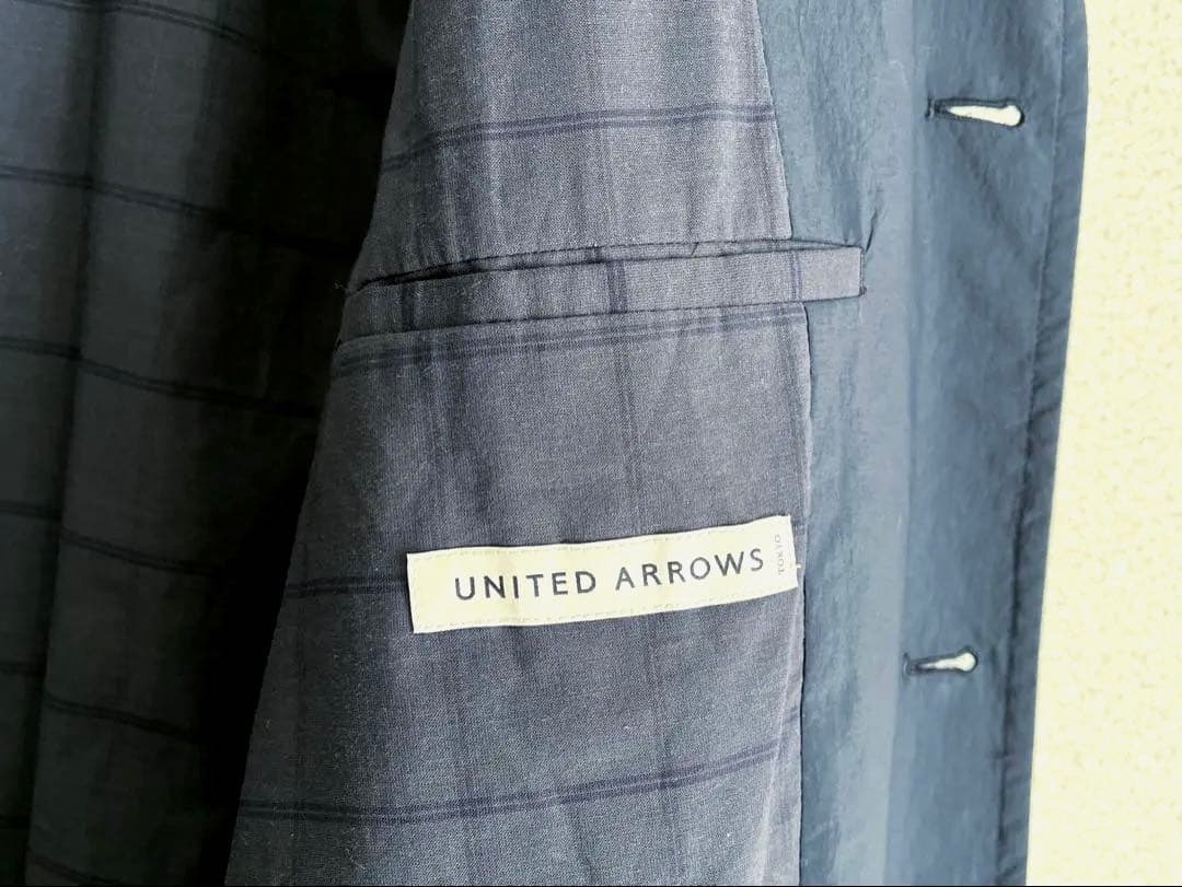 【上質】ステンカラーコート M ネイビー ダントツ撥水 ユナイテッドアローズ