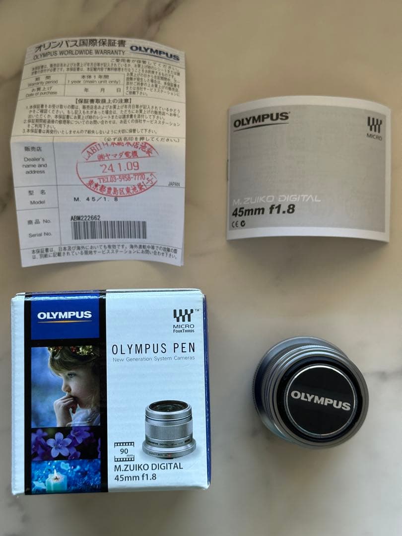 レンズ(単焦点) OLYMPUS M.ZUIKO DIGITAL 45mm f1.8