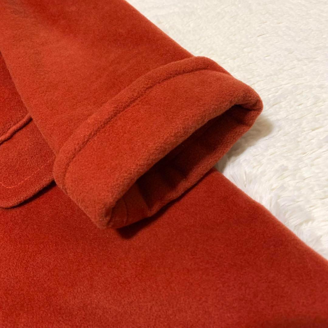 極美品　マックスマーラ　バージンウール　ロングコート　白タグ　M レッド