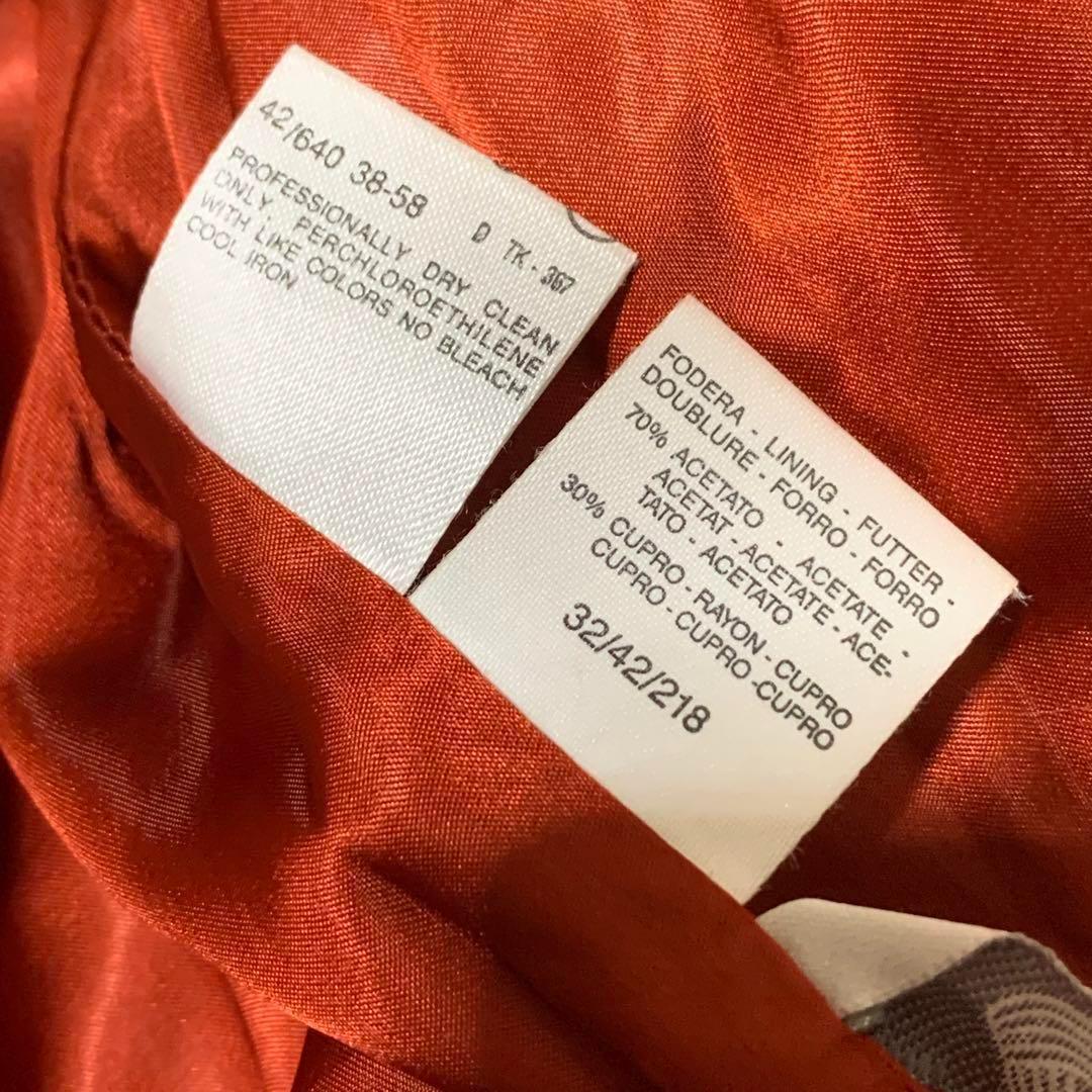 極美品　マックスマーラ　バージンウール　ロングコート　白タグ　M レッド