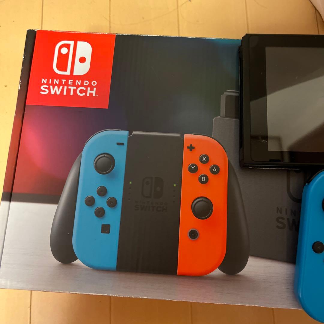 Nintendo Switch 本体 青/赤カセット付き