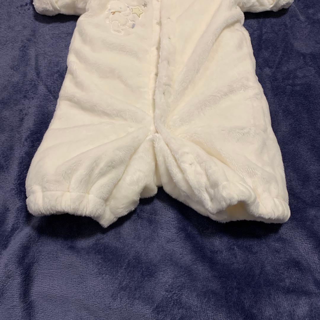 ファミリア　ベビーおくるみ　ジャンプスーツ