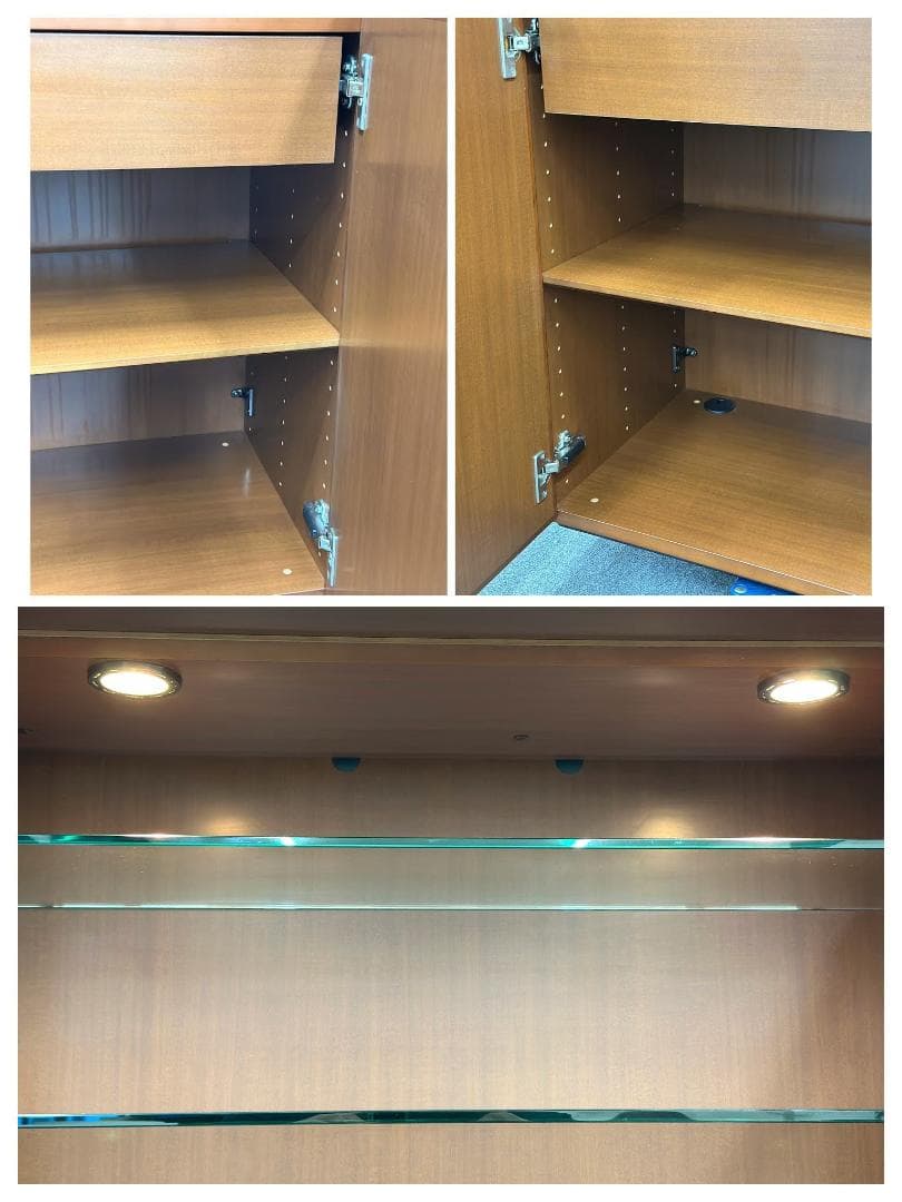 きたちゃん品■アルフレックス■コンポーザー　カップボード　照明付　収納家具