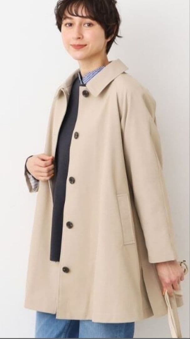 新品同様品°*Dessin°*✩☆春物　撥水加工ステンカラーコート