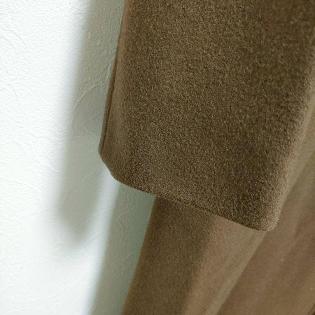 【マックスアンドコー】ロングチェスターコート　ブラウン　40　かっちりめ　シック