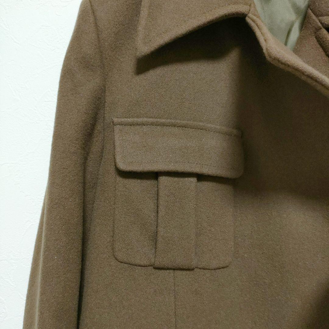 【マックスアンドコー】ロングチェスターコート　ブラウン　40　かっちりめ　シック