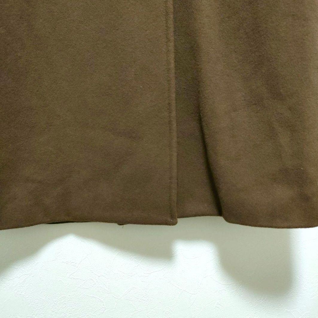 【マックスアンドコー】ロングチェスターコート　ブラウン　40　かっちりめ　シック