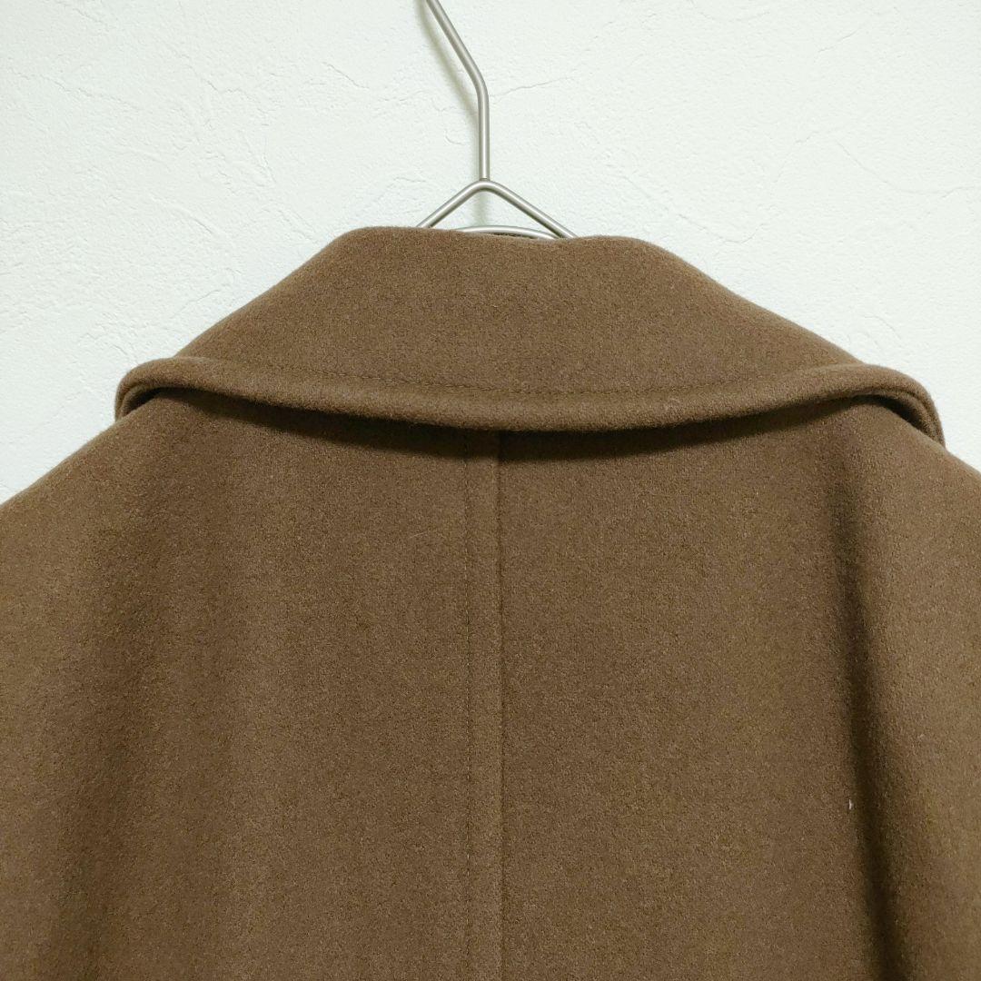 【マックスアンドコー】ロングチェスターコート　ブラウン　40　かっちりめ　シック
