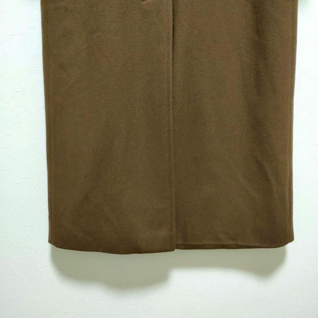 【マックスアンドコー】ロングチェスターコート　ブラウン　40　かっちりめ　シック