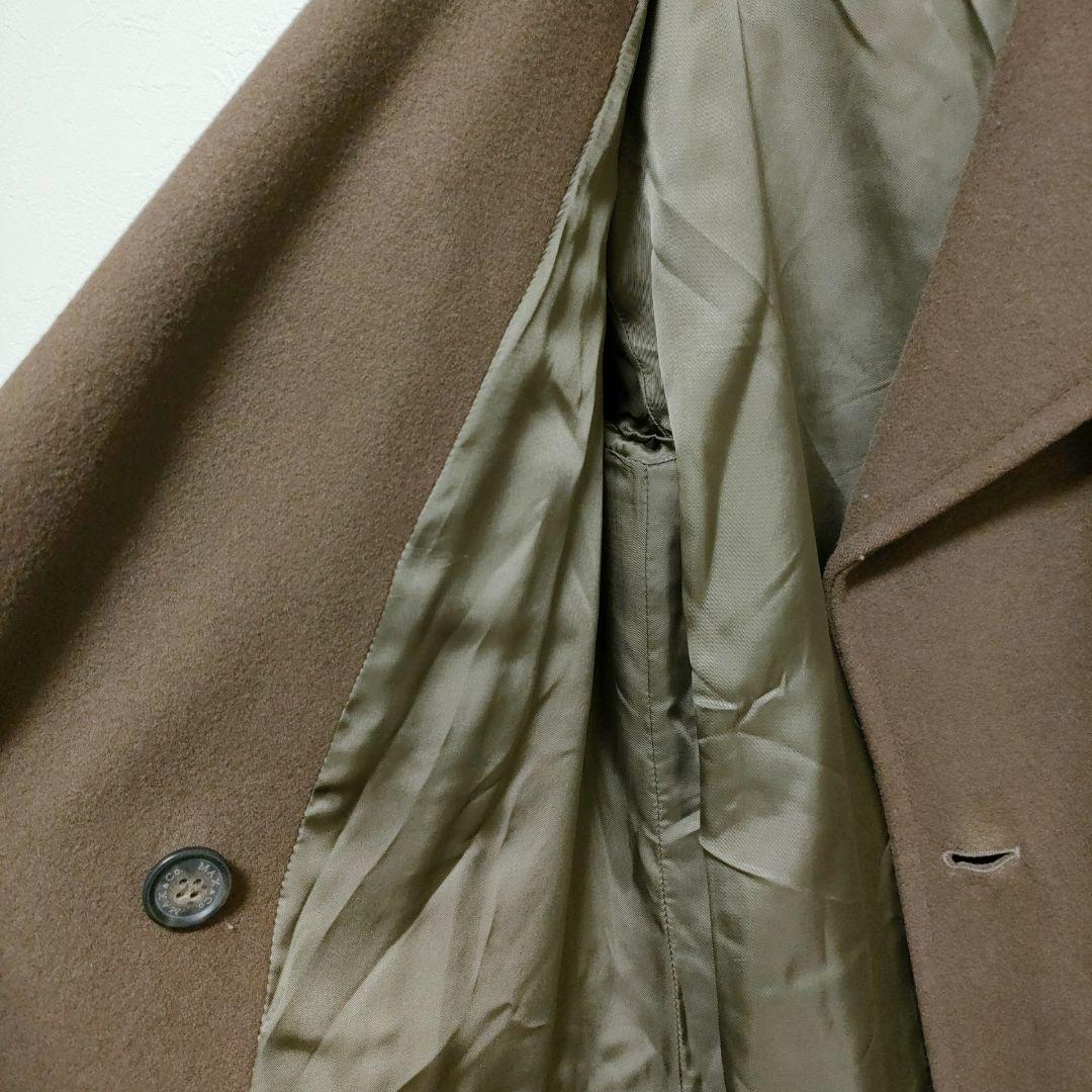 【マックスアンドコー】ロングチェスターコート　ブラウン　40　かっちりめ　シック