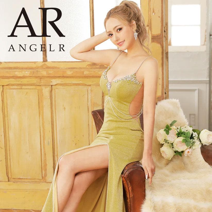 AngelR エンジェルアール バストビジュータイトロングドレス レッド