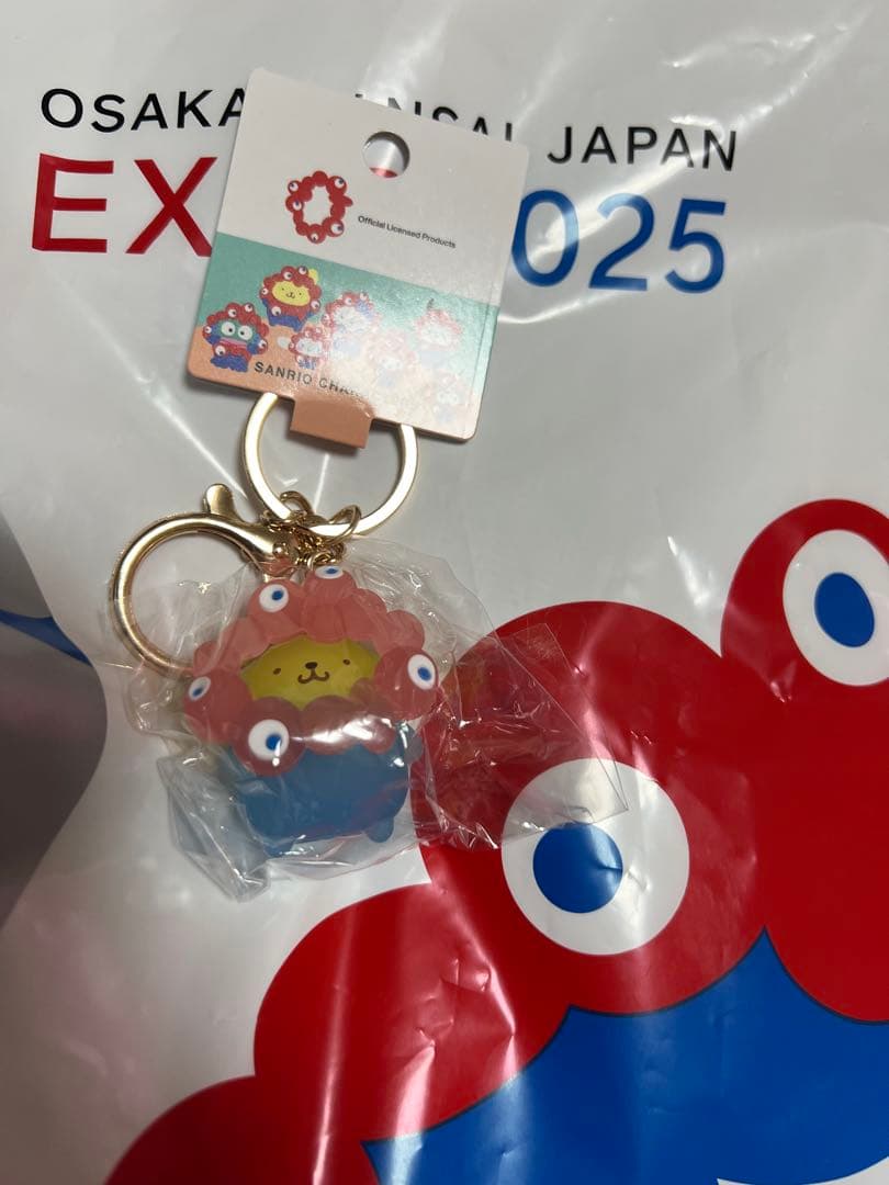 万博　サンリオキャラクター 立体マスコットクリアキーホルダー コンプリートセット