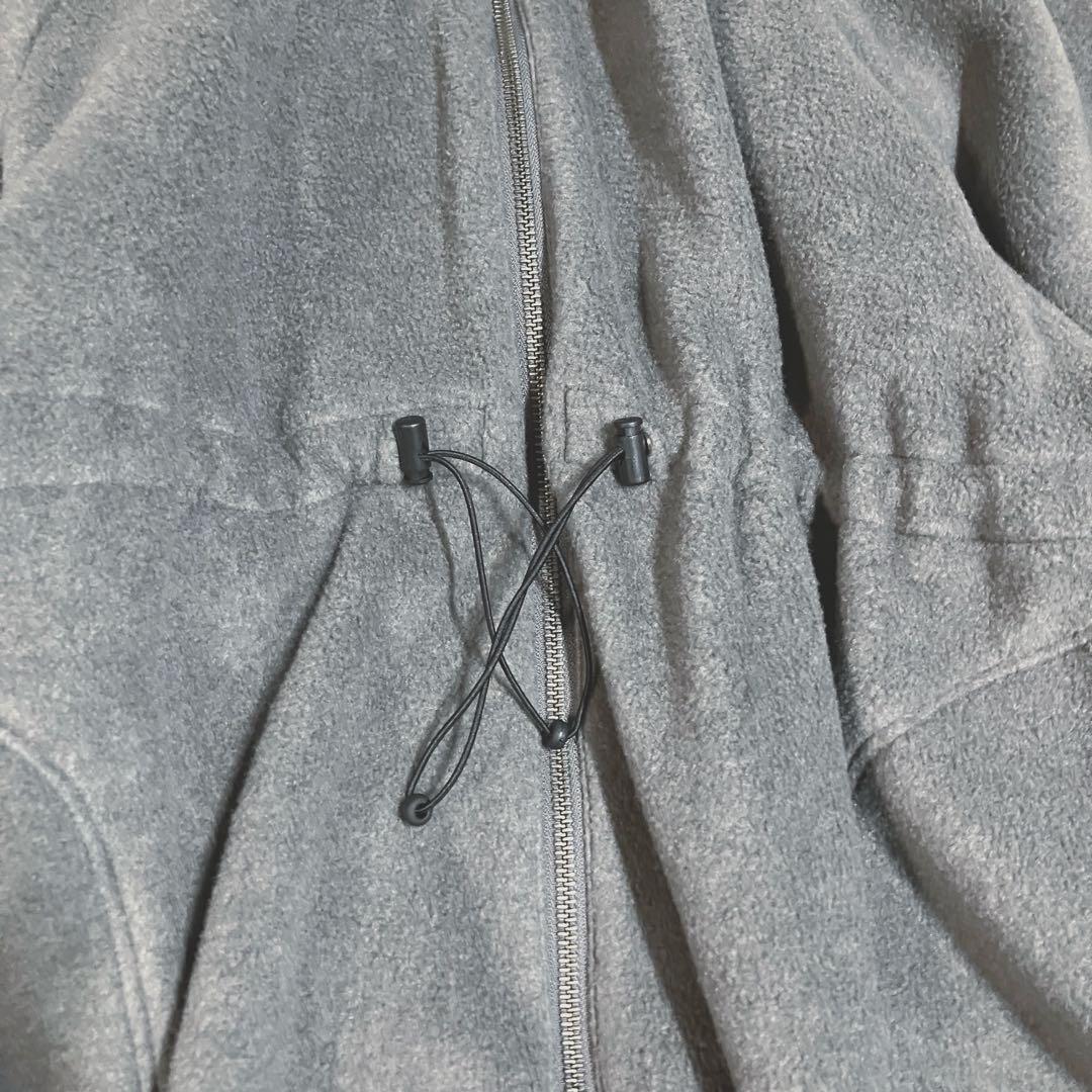 CLOCHE クロシェ フリース ロングワンピース コート ドローコード M