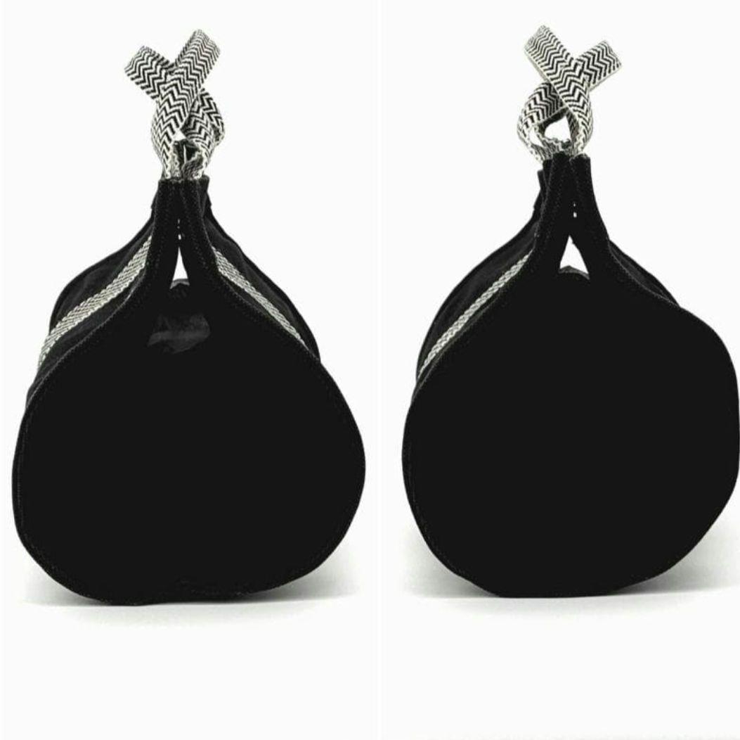 エルメス　カンヌPM　トートバッグ　キャンバス　ブラック系　【廃盤】