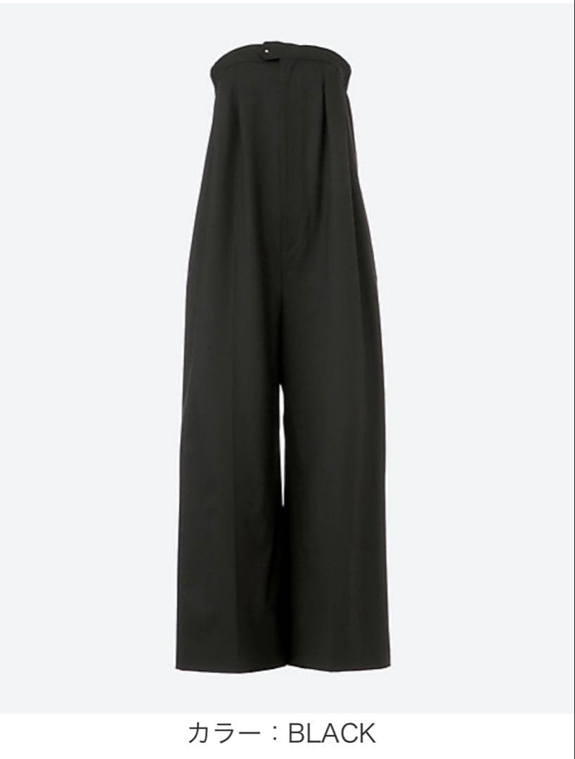 HYKE ハイク トップレスジャンプスーツ ブラック オールインワン