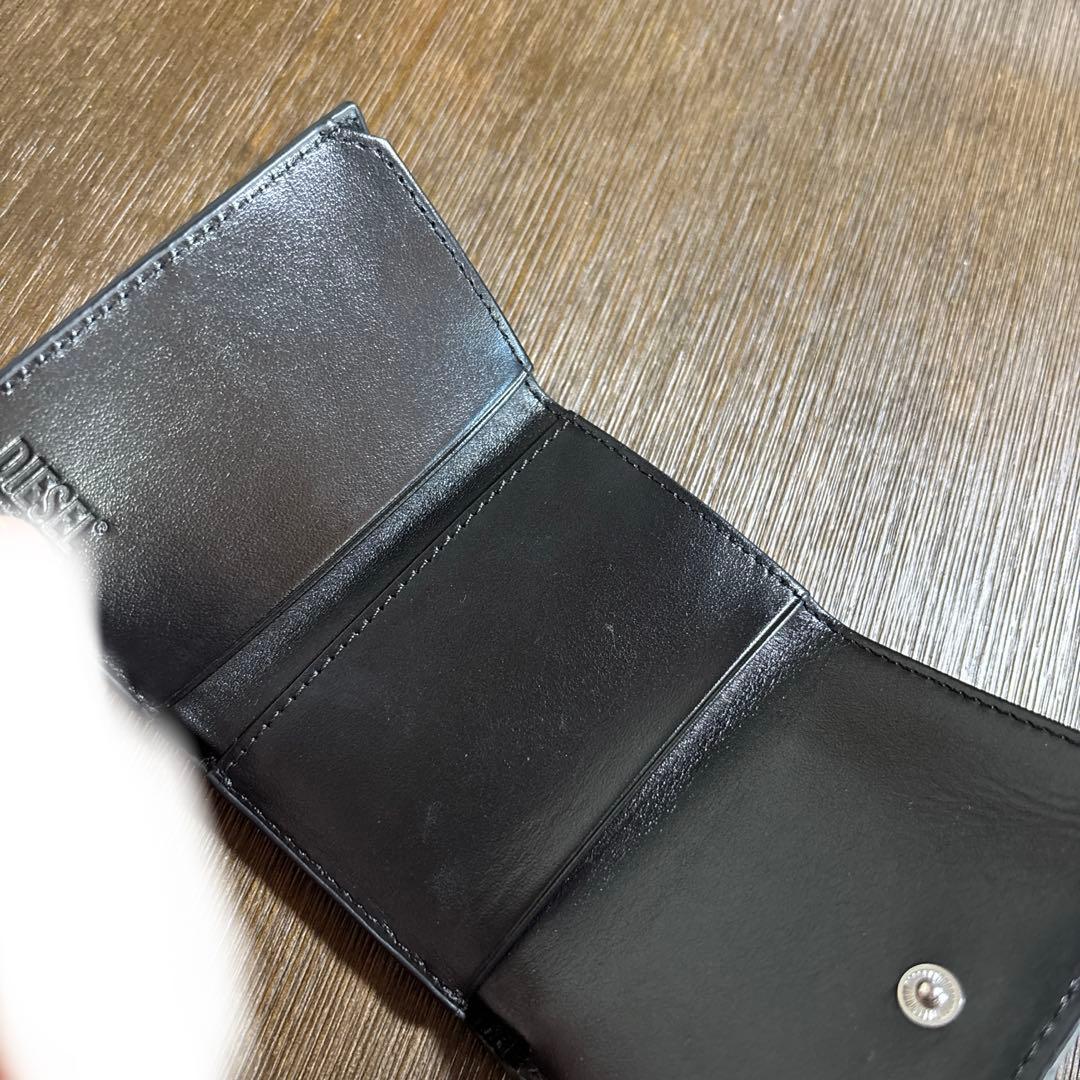 diesel ディーゼル　1dr　3つ折り財布　ブラック　レザー