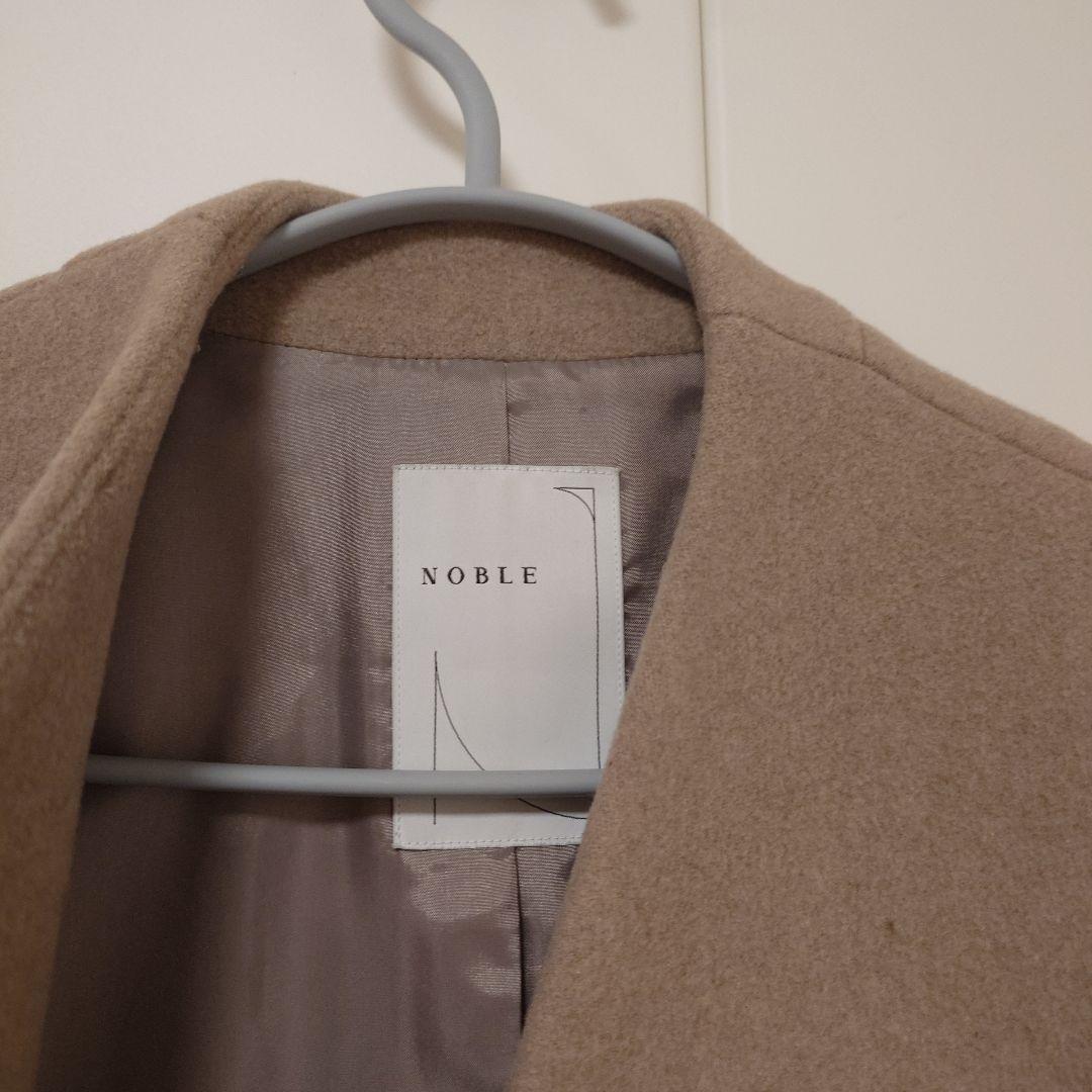 NOBLE ベージュ ロングコート　38