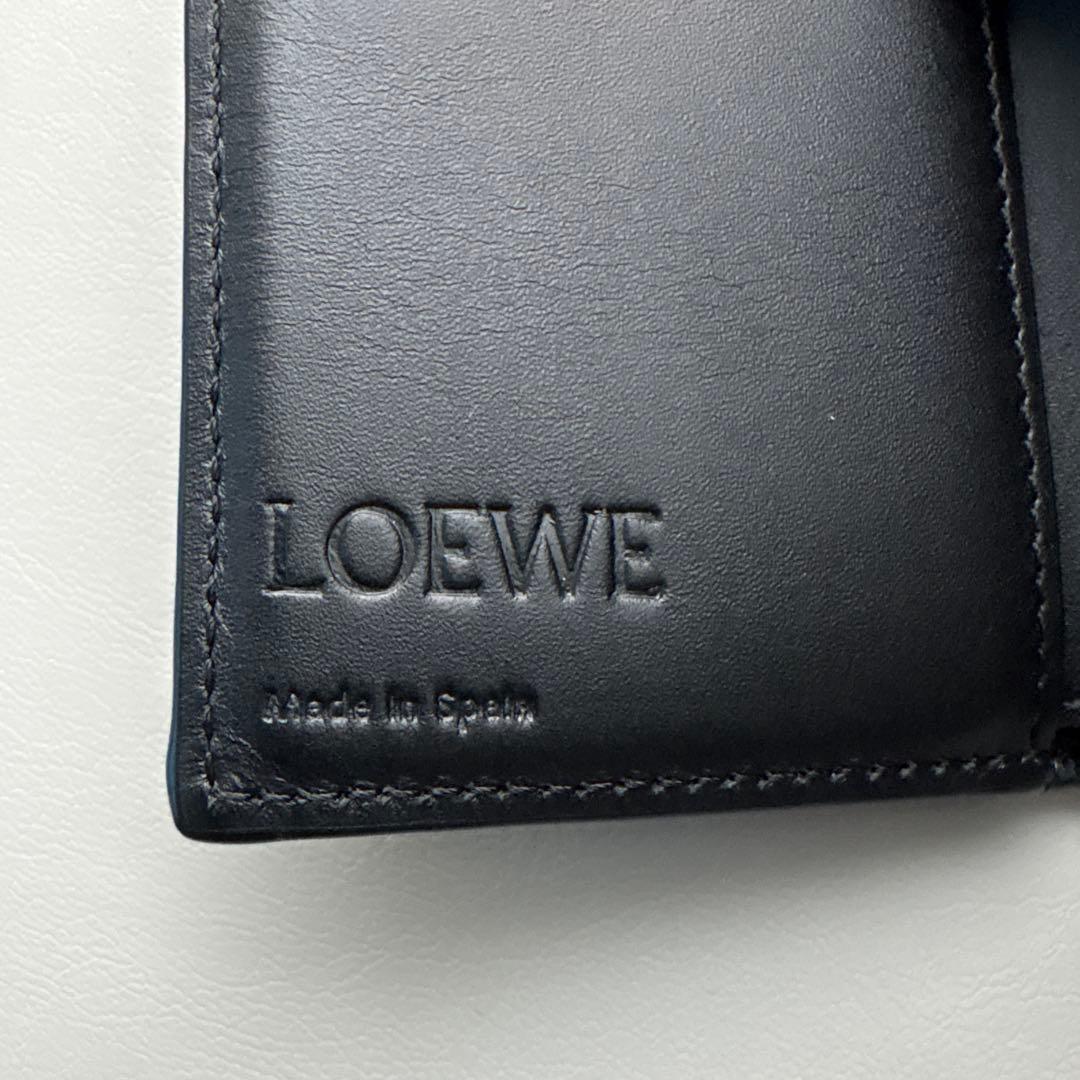 小物 LOEWE TRIFOLD WALLET BLACK