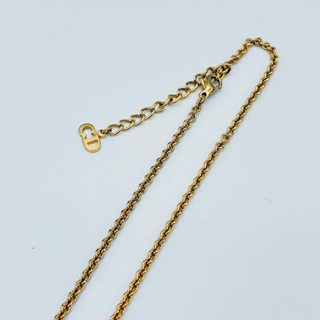 Christian Dior クリスチャンディオール ロゴ モチーフ ネックレス