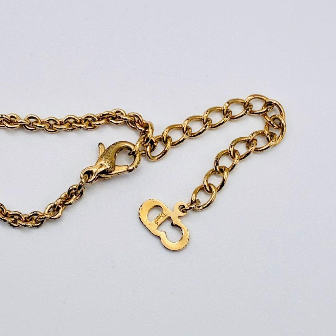 Christian Dior クリスチャンディオール ロゴ モチーフ ネックレス