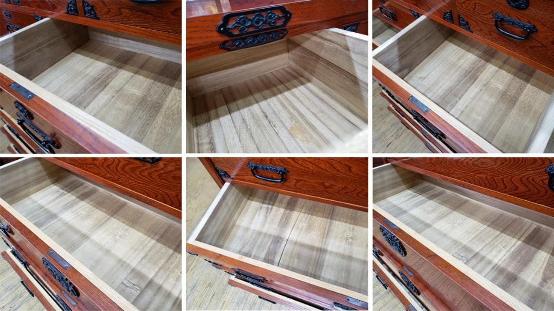 oko　E3　鍵付き 2分割 時代箪笥