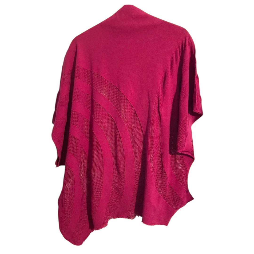 me ISSEY MIYAKE アシンメトリー　メッシュトップス　ピンク