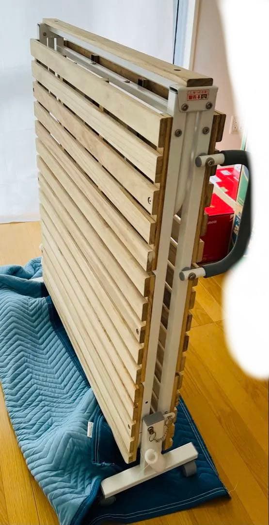 折りたたみ木製すのこベッド シングル