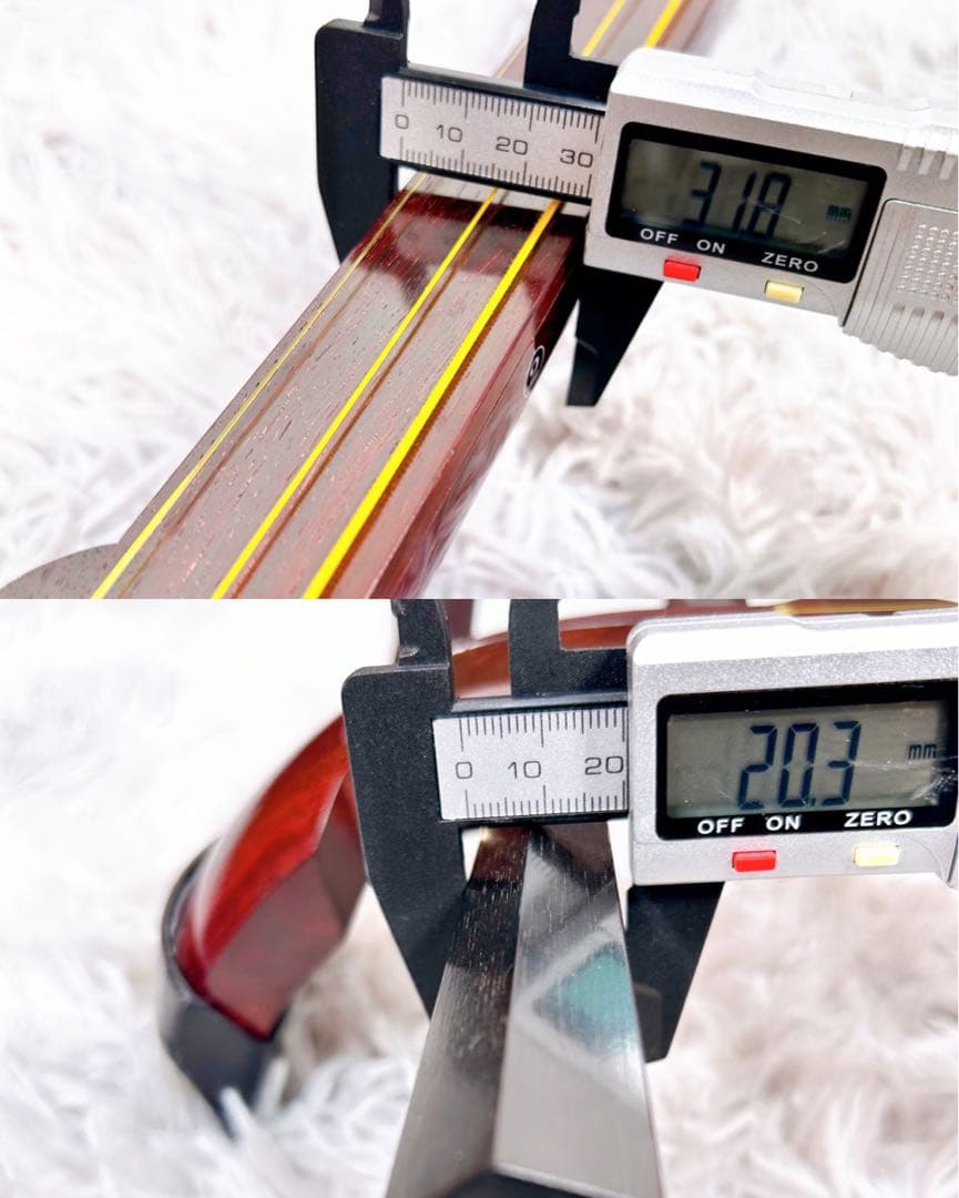 津軽三味線　高級花林材　太棹　東さわり　本皮　皮破れなし　撥付き