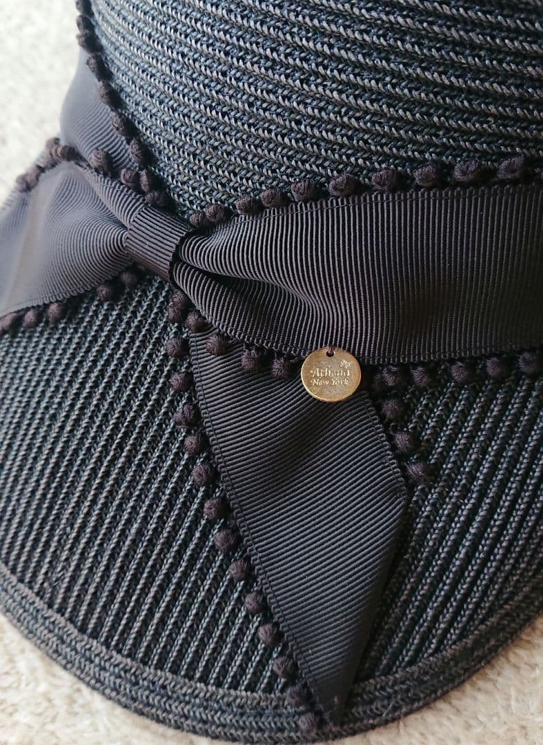 アシーナニューヨーク ラフィアキャップ