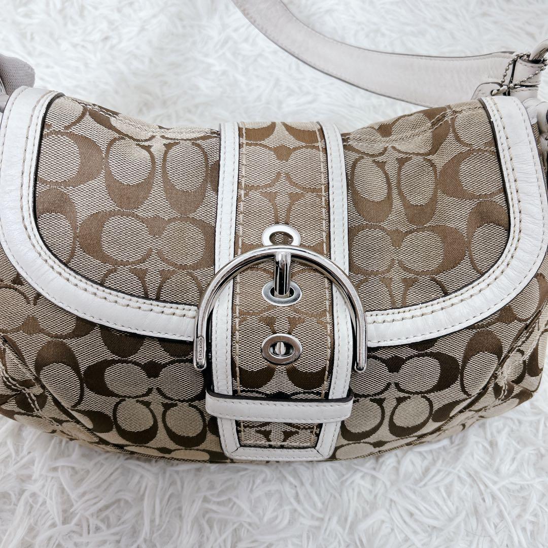 COACH コーチ　ソーホー シグネチャー ワンショルダー　バッグ　総柄　cc