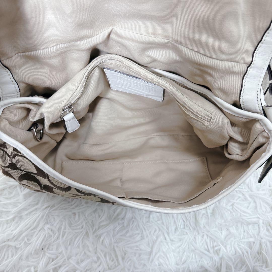 COACH コーチ　ソーホー シグネチャー ワンショルダー　バッグ　総柄　cc