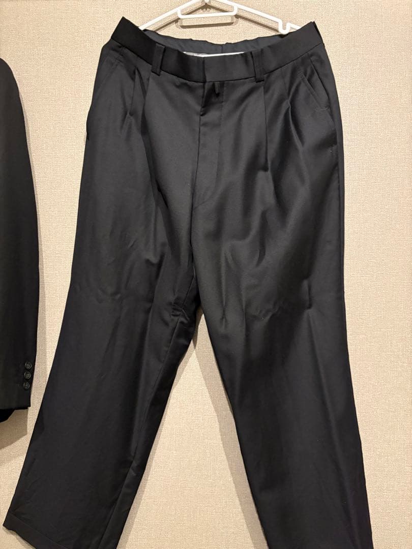 YSLイブサンローラン　ダブルスーツ　セットアップ　ブラック