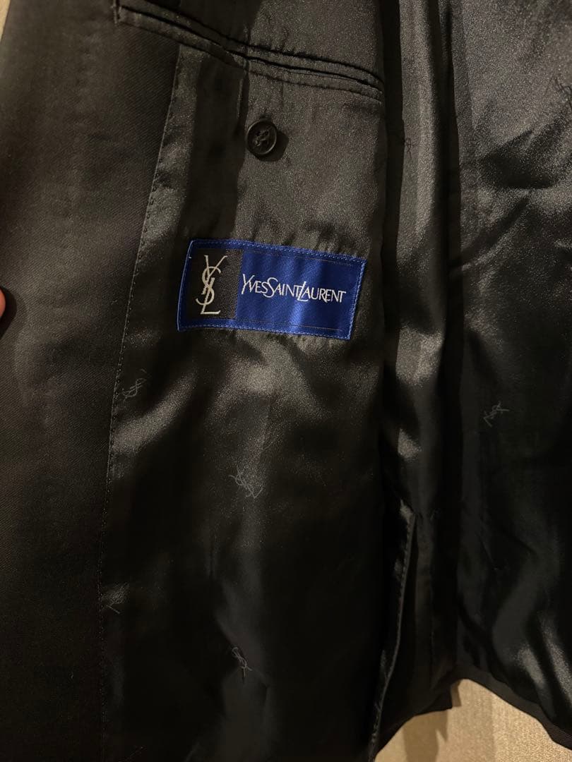 YSLイブサンローラン　ダブルスーツ　セットアップ　ブラック