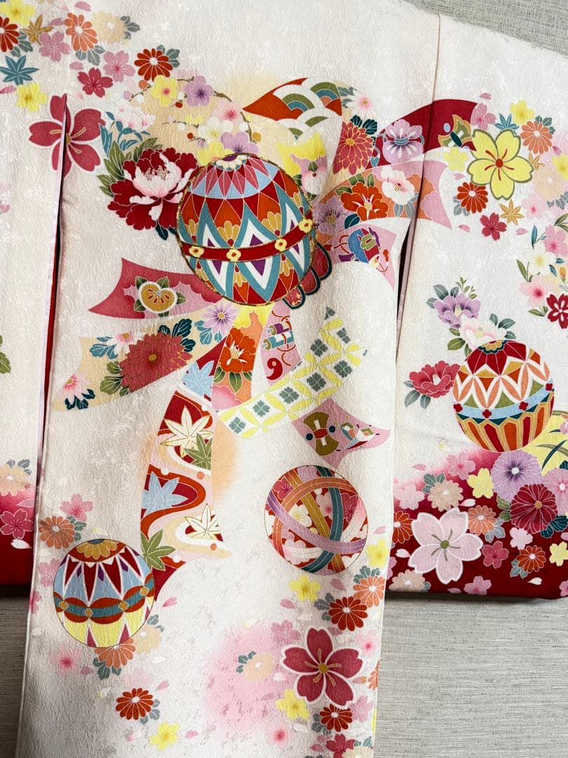 u*c様 お宮参り、産着 正絹 薄ピンク 刺繍 女の子長襦袢