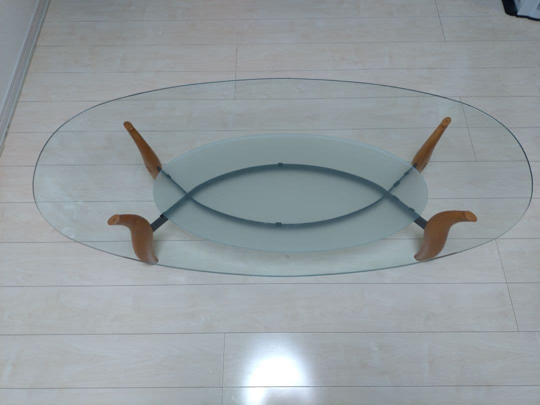 【直接引取！期間限定値下げ】美品 ポラダ ガラステーブル アクタスporada