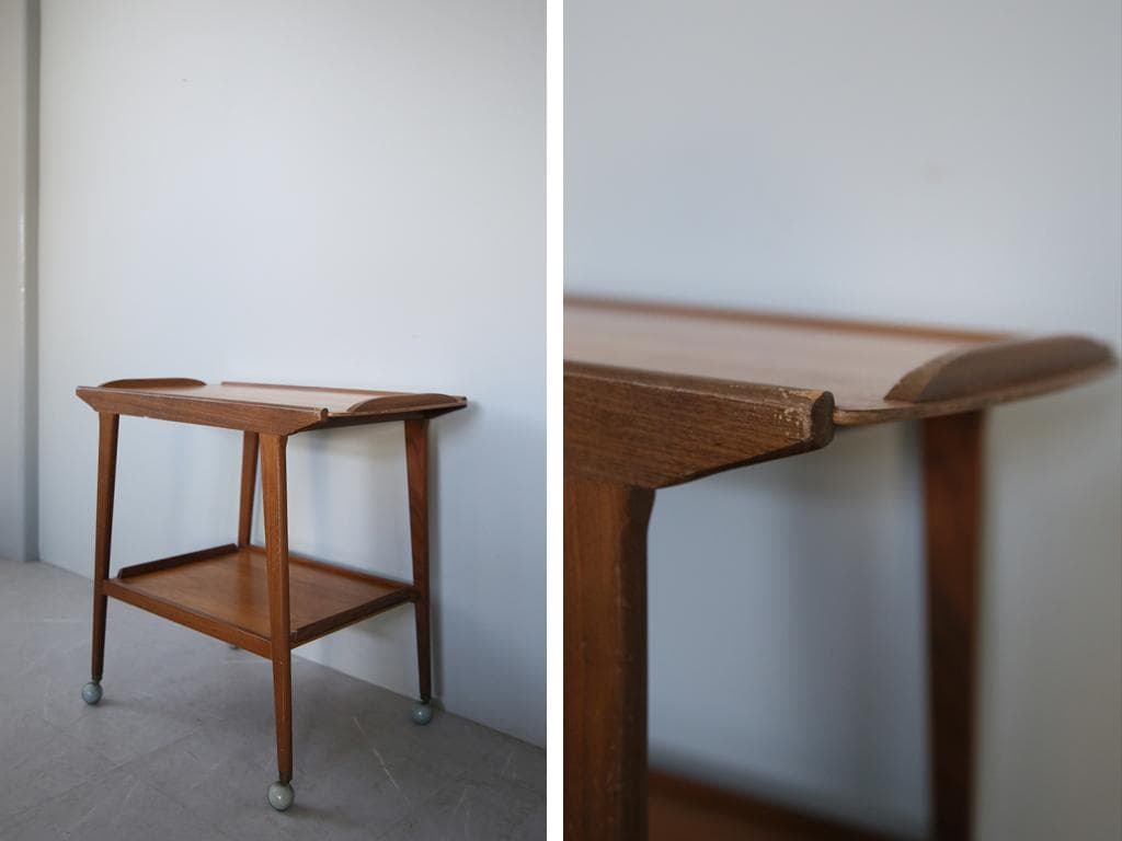 英国アンティークRemploy製キッチンワゴン/トロリーテーブル(92-100)