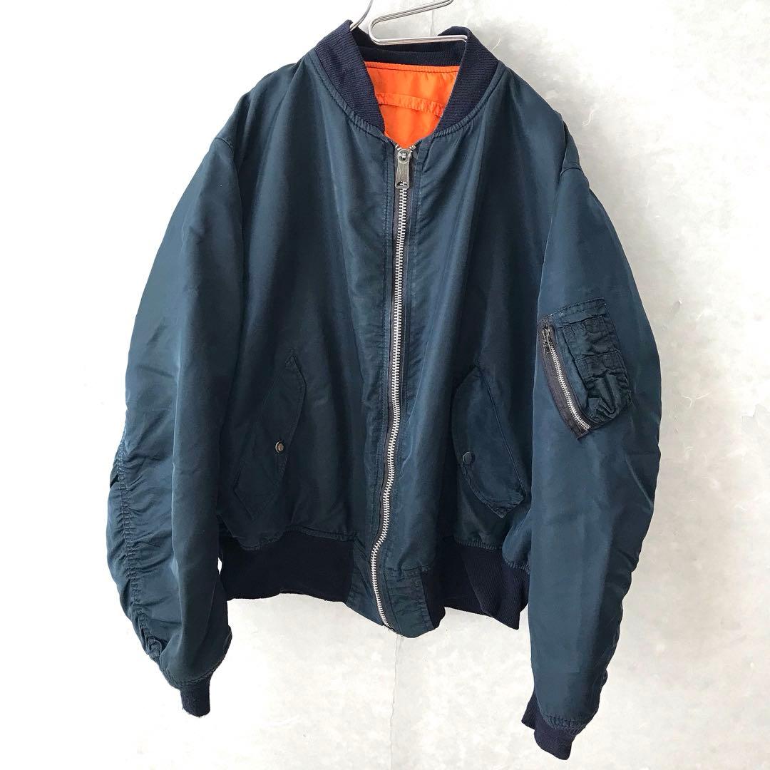 90ｓ ＵＳＡ製 ＡＬＰＨＡ ＭＡ-1 フライトジャケット ヴィンテージ ＸＸＬ