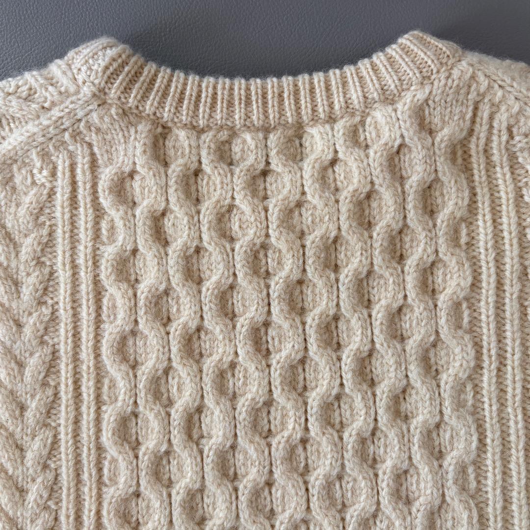 極美品♪ジャーナルスタンダードラックス◆アランアミクルーネックベスト　ケーブル