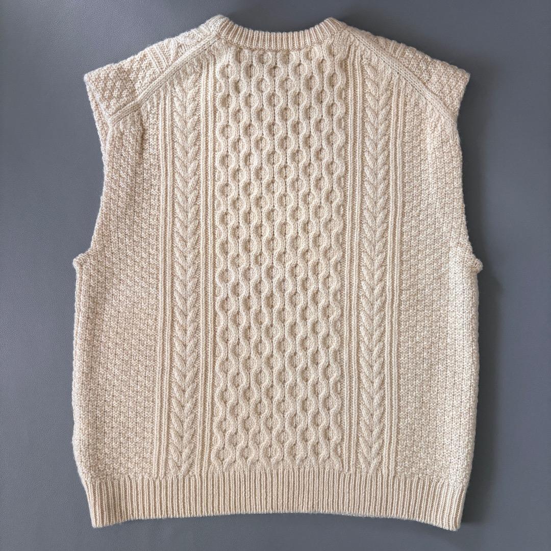 極美品♪ジャーナルスタンダードラックス◆アランアミクルーネックベスト　ケーブル