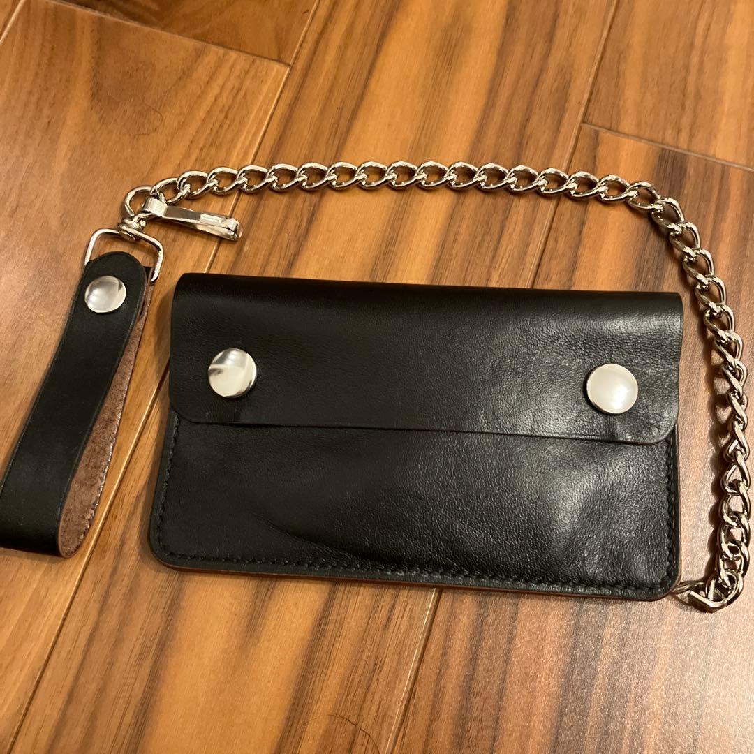 aaadaaミドルトラッカーウォレット　ロウ付けチェーン　ヴィンテージタロン