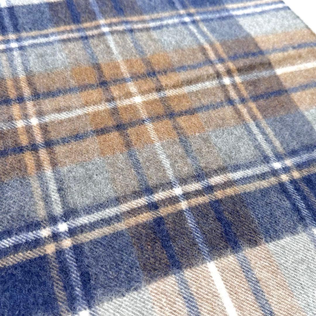 Johnstons of Elgin 中判カシミヤマフラー ブルードレス