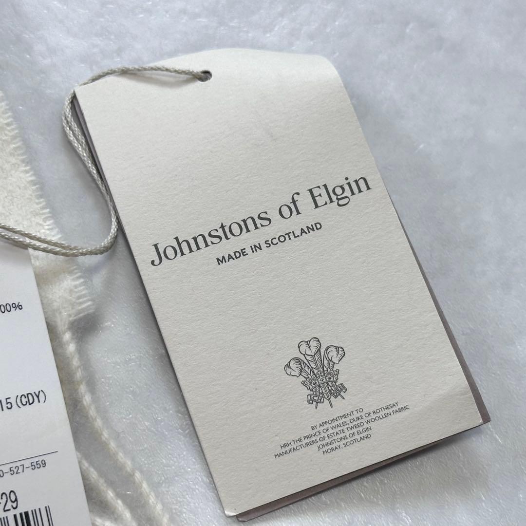 Johnstons of Elgin 中判カシミヤマフラー ブルードレス