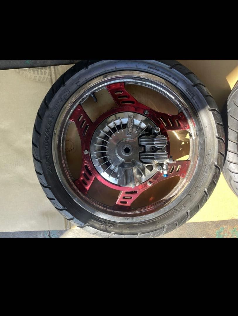 CBX400F 前後 メッキホイール インボード キャリパー タイヤ セット