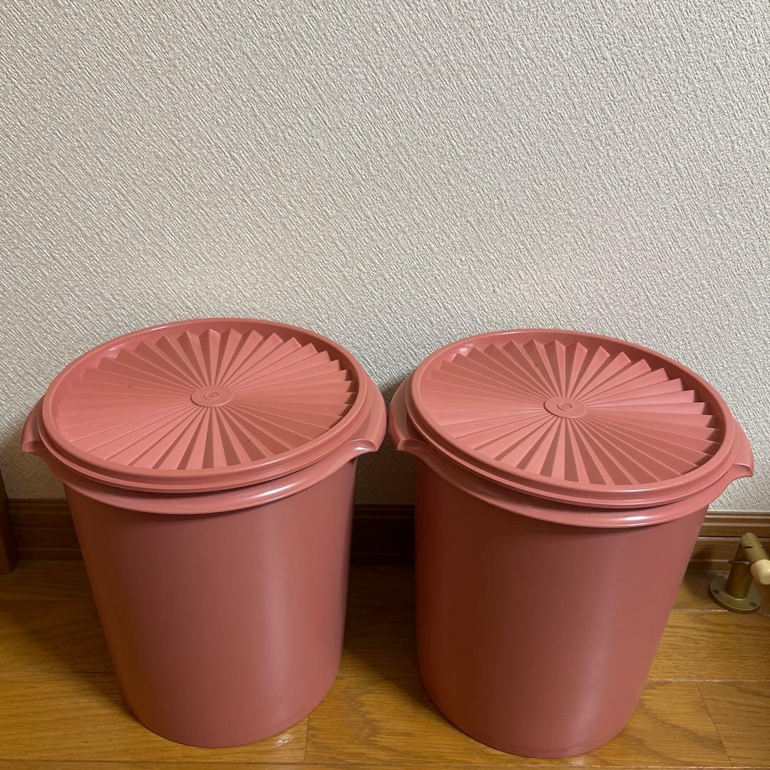 タッパーウェア　マキシデコレーター　ピンク 2個セット