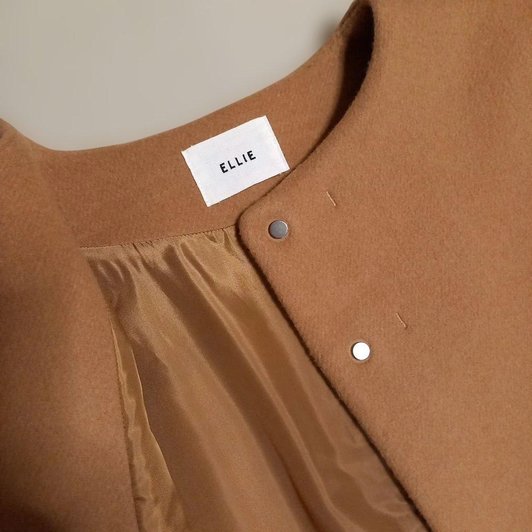 極美品　ELLIE　ポンチョ　ケープコートロング