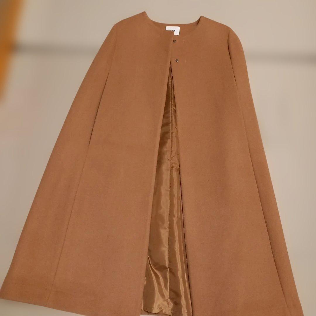 極美品　ELLIE　ポンチョ　ケープコートロング