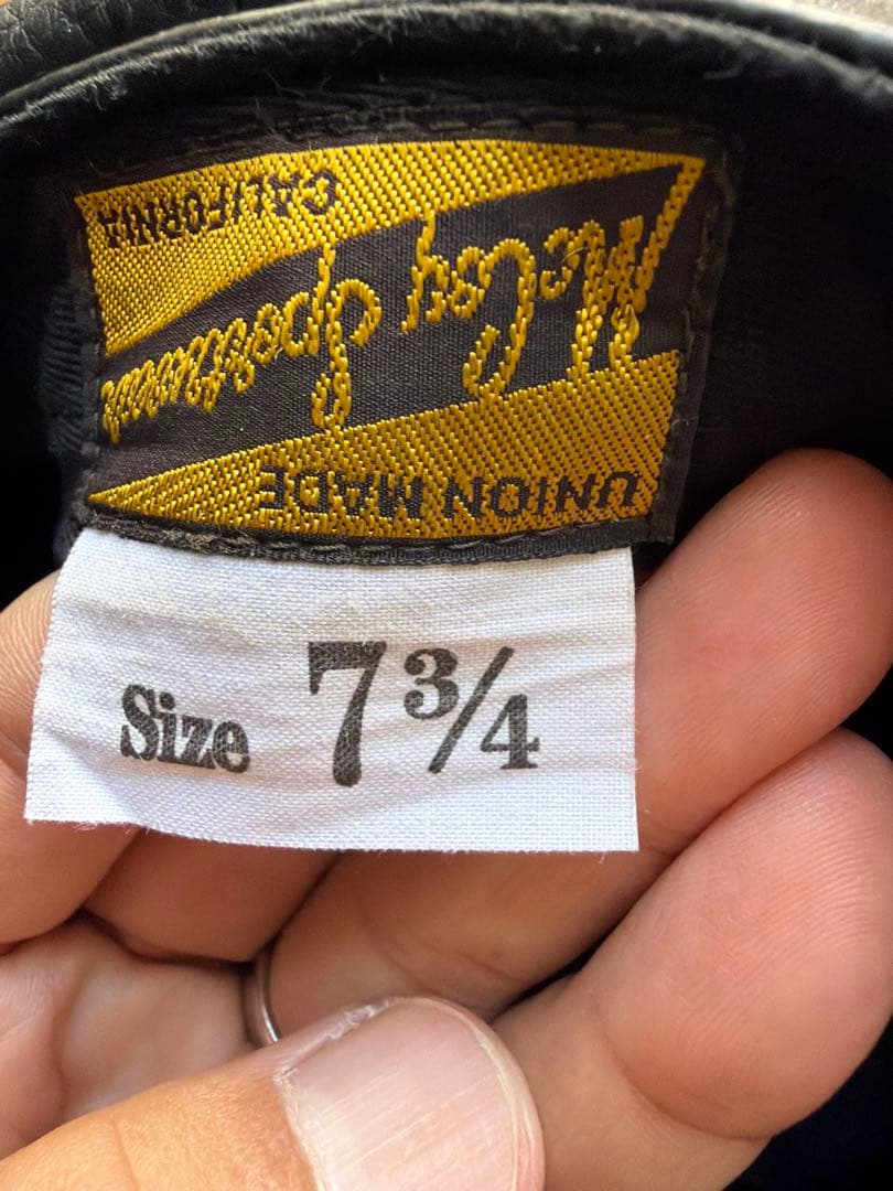 THE REAL McCOY'S レザー キャスケット 帽子 7 3/4